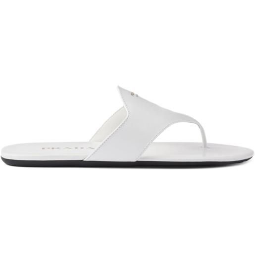 Prada infradito con suola piatta - bianco
