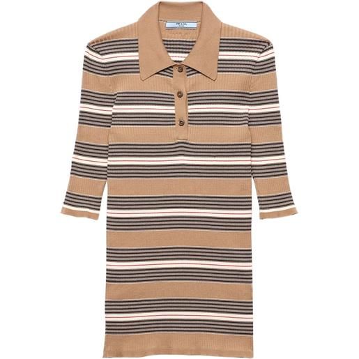 Prada polo a coste - toni neutri