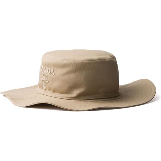 Prada cappello bucket con stampa - toni neutri