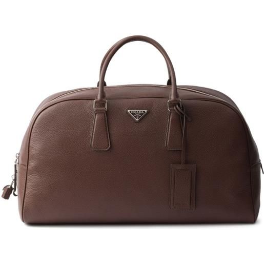 Prada borsone in pelle - marrone