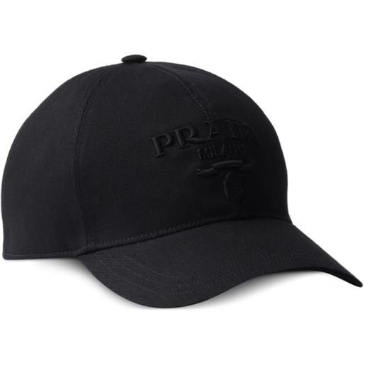Prada cappello da baseball drill - nero