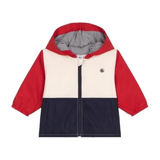 Petit Bateau a0ctm giacca a vento, aurora/multicolore, 6 mesi bimbo