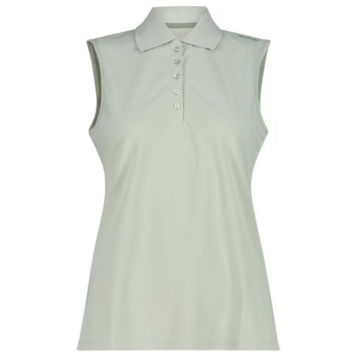 CMP polo senza maniche traspirante da donna - 3t59776 (it, testo, xs, regular, regular, jade)