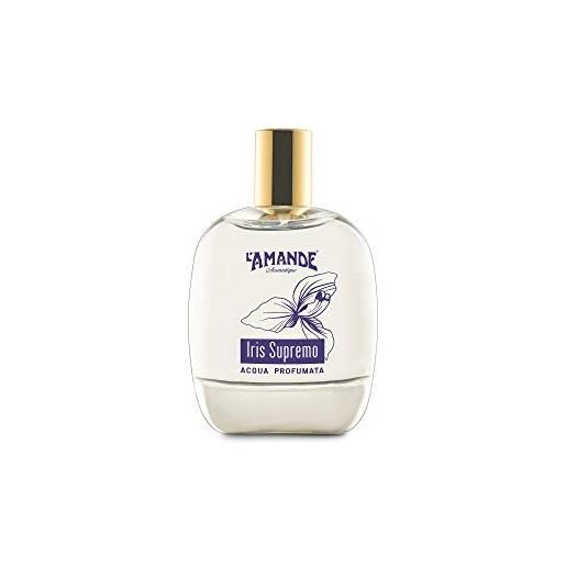 L'amande - acqua profumata donna spray analcolica, idratante al gelsomino note fiorite, legnose e talcate, lozione rinfrescante e muschiata dai sentori delicati e naturali - iris supremo 100 ml