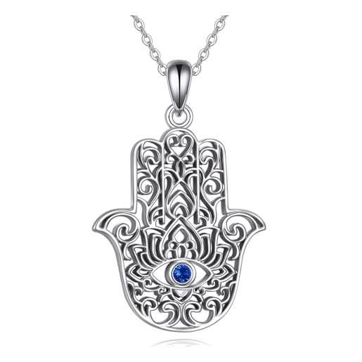 Collana con ciondolo argento 925 placcato oro - Abbigliamento e Accessori In vendita a Torino
