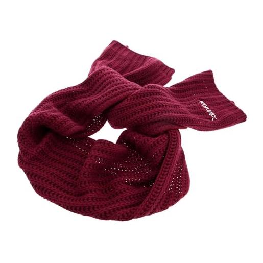 Calvin Klein oversized knit scarf red currant
