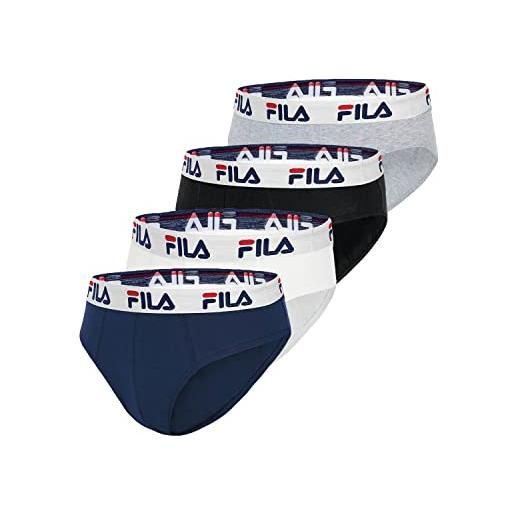 Fila slip fi/1/scx4/fu5015 boxer corti, nero/blu/grigio/bianco, l uomo