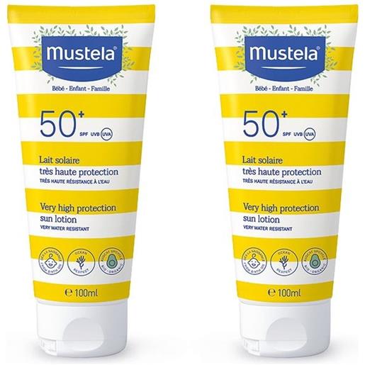 Lab.expanscience Italia Srl mustela® latte solare spf 50+ protezione molto alta set da 2 2x100 ml