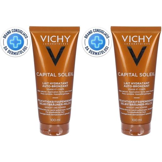 Vichy (L'Oreal Italia SpA) vichy capital soleil latte idratante auto-abbronzante 100 ml set da 2 2x100