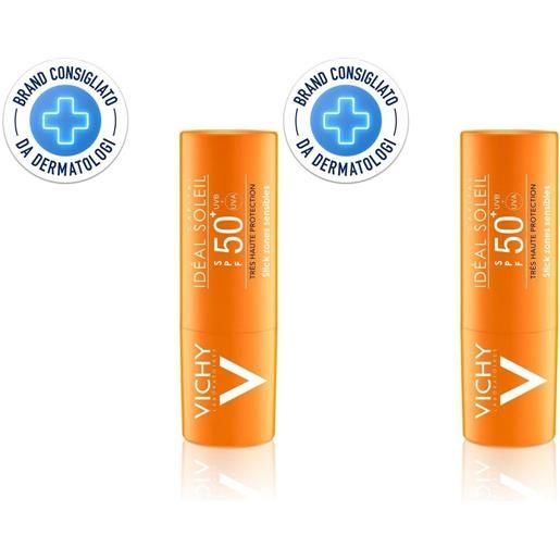 Vichy (L'Oreal Italia SpA) vichy capital soleil stick zone sensibili spf 50+ 9 gr set da 2 2x9 g