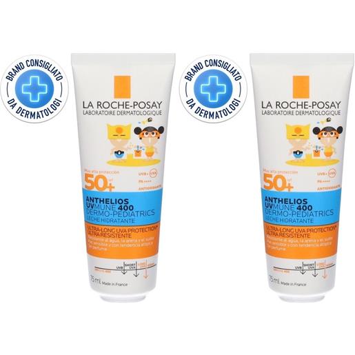 LA Roche Posay-Phas (L'Oreal) la roche posay anthelios dermo-pediatrics latte idratante spf50+ set da 2 2x75 ml crema