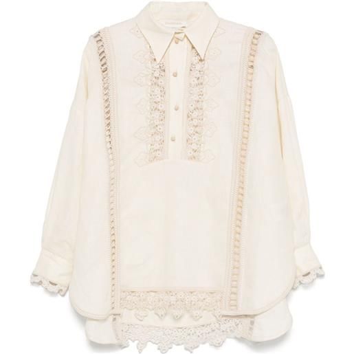 ZIMMERMANN blusa illuminate - toni neutri