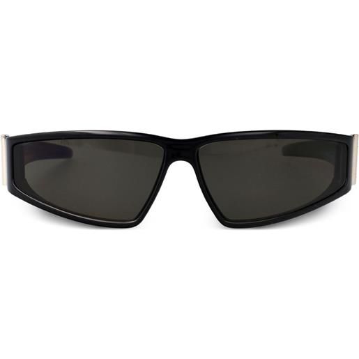 Alexander McQueen Eyewear occhiali da sole a mascherina - nero