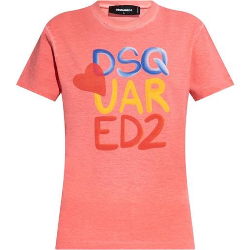 DSQUARED2 t-shirt in cotone - rosa