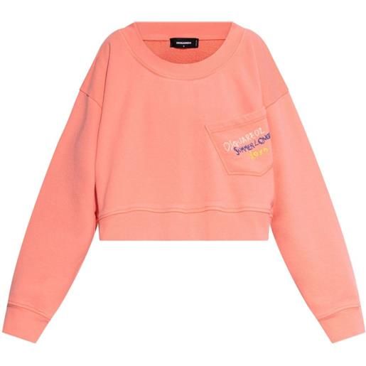 DSQUARED2 felpa summer lovers - rosa