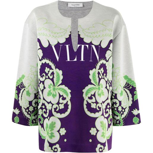 Valentino Garavani felpa vltn a fiori - viola