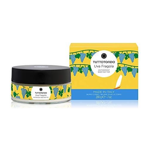 TUTTOTONDO uva fragola burro corpo antiossidante 200 gr