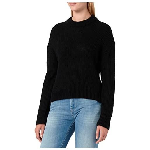 JJXX jxember fluffy crew neck knit noos maglione lavorato a maglia, black, s da donna