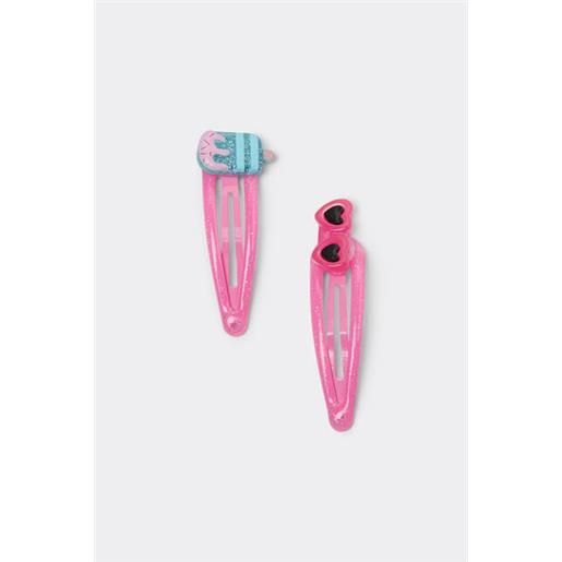 Tezenis forcine per capelli con applicazione unisex rosa