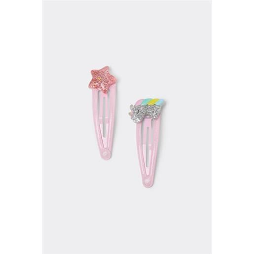 Tezenis forcine per capelli con applicazione unisex rosa