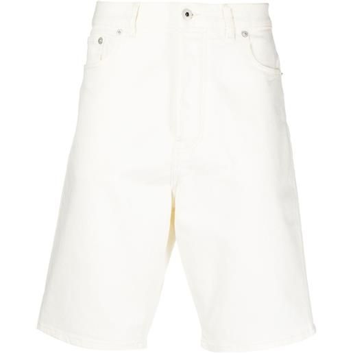 Kenzo bermuda denim dritti - bianco