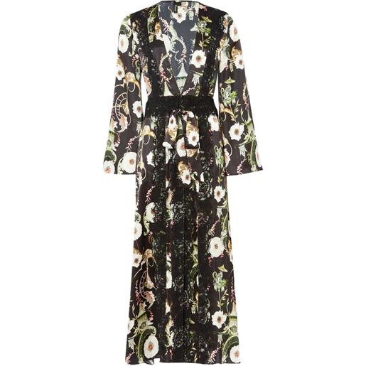 Temperley London vestaglia aphrodite - nero