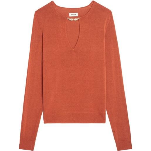 Zadig&Voltaire maglione sayan - arancione
