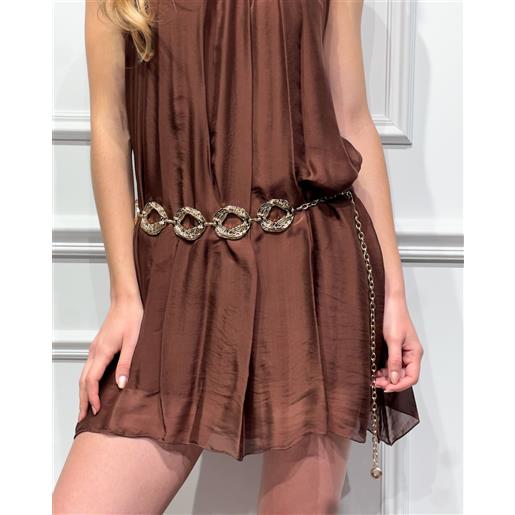 ANNA ROCK cintura a catena anelli astratti - ANNA ROCK