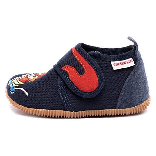Giesswein serfaus - slim fit, pantofole alte, bambini e ragazzi, blu 548, 20 eu