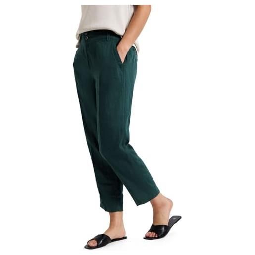 Street One a378743 lino chino dal taglio casual, dark garden green, 46 donna