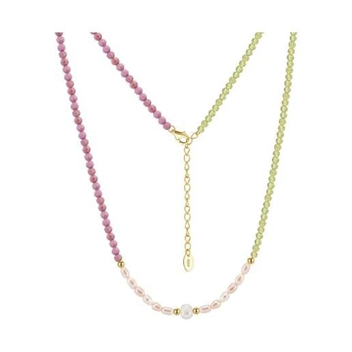 Collana Birthstone In Argento 925 - Pendente Con Pietra Portafortuna | Regalo Per Donna - Foto 8