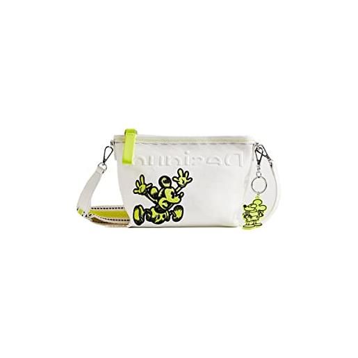 Desigual bols_mickey calpe, across body bag donna, bianco, taglia unica