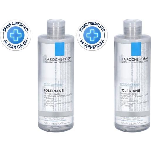 LA Roche Posay-Phas (L'Oreal) la roche-posay toleriane acqua micellare pelle sensibile 400 ml set da 2 2x400 detergente