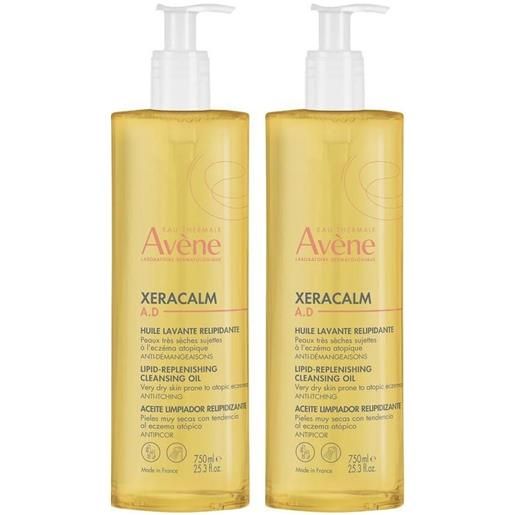 Avene (Pierre Fabre It. SpA) eau thermale avène xeracalm a. D. Olio detergente liporestitutivo 750ml - pelle molto secca a tendenza atopica set da 2 2x750 ml