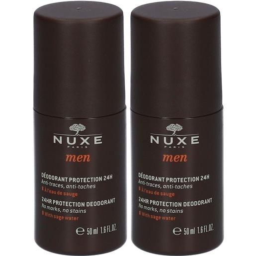 Laboratoire Nuxe Italia Srl nuxe men deodorante roll-on uomo protezione 24 ore set da 2 2x50 ml