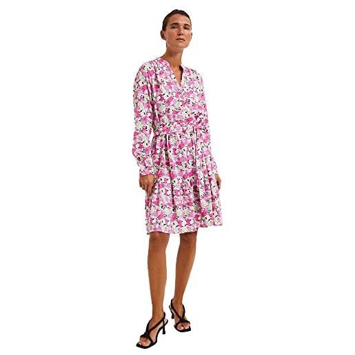 SELECTED FEMME slfmivi ls-pantaloncini dress b noos vestito, black/aop: aop, 42 donna