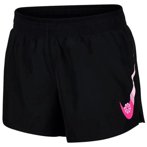 Nike w nk icnclsh 10k - pantaloncini gx, colore: nero/hyp a tinta unita m