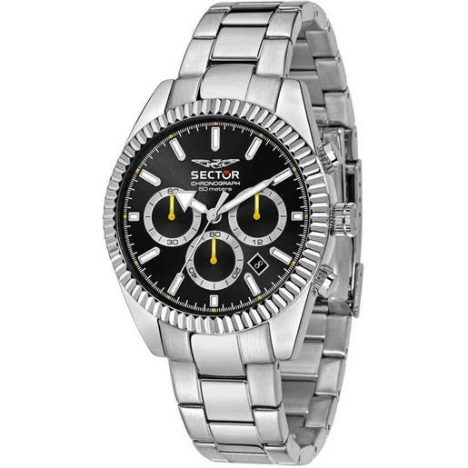 sector orologio sector uomo 240 cronografo acciaio nero limited edition r3273676006