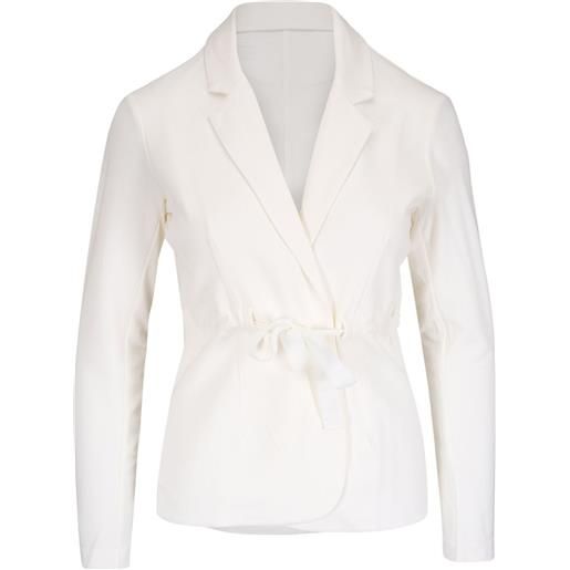 Majestic Filatures giacca a maniche lunghe con scollo a v - bianco