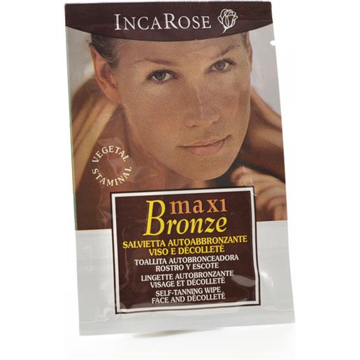 SAN.ECO.VIT. Srl inca. Rose maxi bronze salvietta autoabbronzante viso e decolletè monouso 10ml