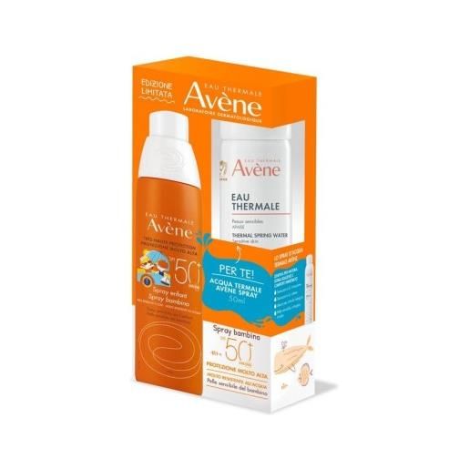 AVENE (Pierre Fabre It. SpA) avene spray bambini spf 50+ 200ml + acqua termale 50ml