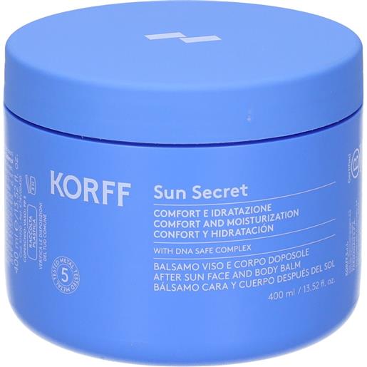 Korff sun secret balsamo doposole idratante lenitivo 400ml