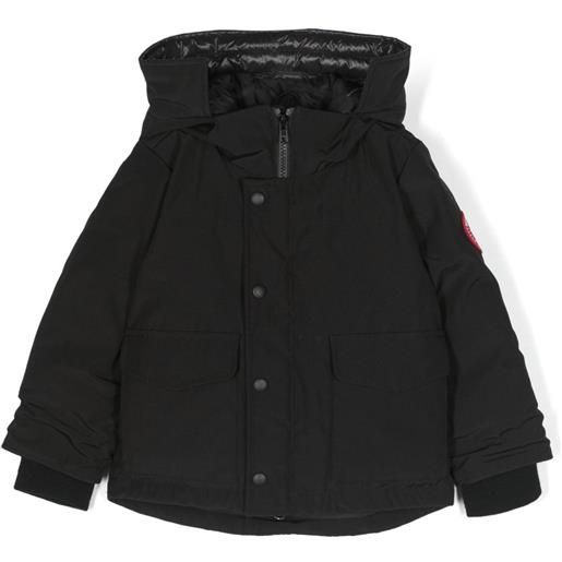 Canada Goose Kids piumino con cappuccio lynx - nero