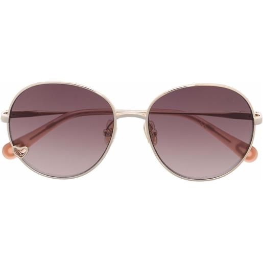 Chloé Kids occhiali da sole tondi - oro