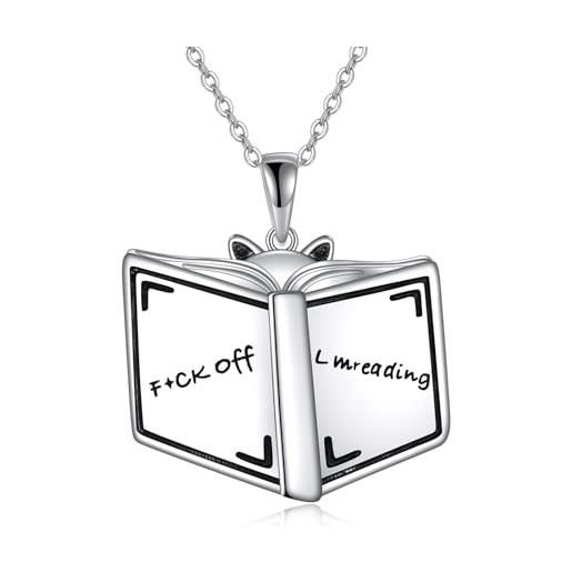 Ciondolo A Forma Di Libro In Argento 925 Per Bracciale O Collana - Bijoux Blu, Forever Love Box, Eleganza Senza Tempo