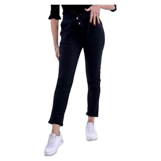 LIU JO pantaloni jogging tinta unita collezione primavera estate ta4172 (it, testo, xl, regular, regular, nero)