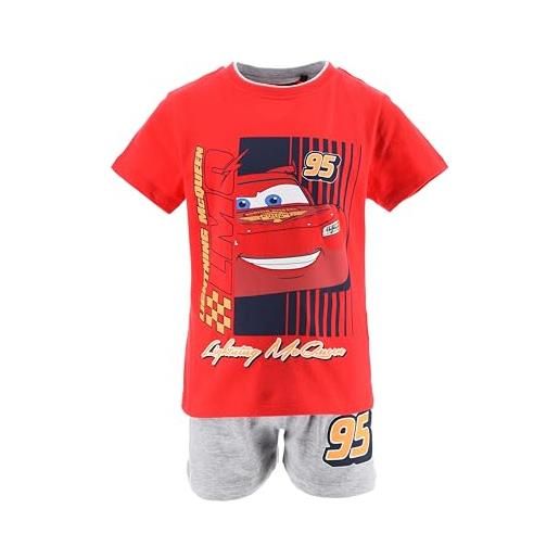 Disney cars bambino maglietta e pantaloncini (rosso, 5 anni)