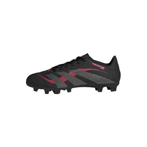 adidas unisex club firm ground/multi ground football boots, core black/grey four/lucid red, 42 eu