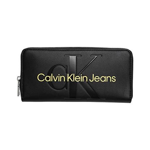 Calvin Klein Jeans portafogli poliuretano taglia unica nero