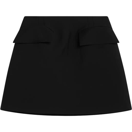 Alexander McQueen minigonna con taschino - nero
